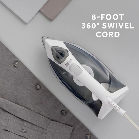 SUNBEAM CLASSIC STEAM IRON, NON-STICK PLATE W/PRECISION TIP #32610003 OPEN BOX - Picture 11 of 16